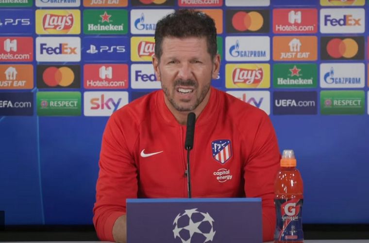Diego Simeone, DT de Atlético de Madrid. Foto: Atlético de Madrid