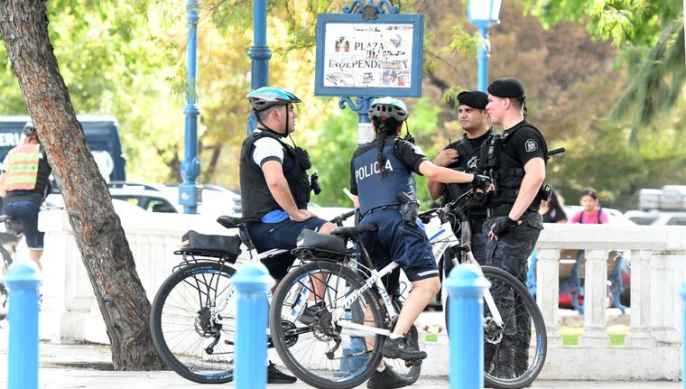 El detalle del operativo policial para la Vendimia Foto: Santiago Tagua/MDZ