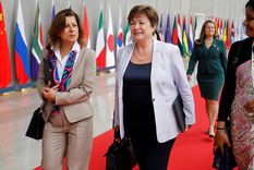 Kristalina Georgieva, titular del FMI, organismo que busca un nuevo acuerdo con la Argentina, que ponga en caja los números del país y permita el repago de la deuda de US$ 44.000 millones más intereses. Foto: NA