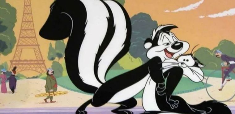 El personaje de Pepe Le Pew siempre persigue el amor y conquistar a su amada gata Foto: Archivo MDZ
