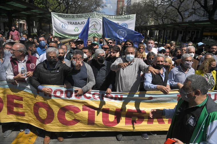 La CGT marcha por el Día de la Lealtad y busca marcar las diferencias por el kirchnerismo. Foto: Télam