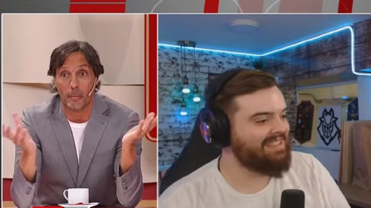 Tenso cruce en vivo. Foto: Captura