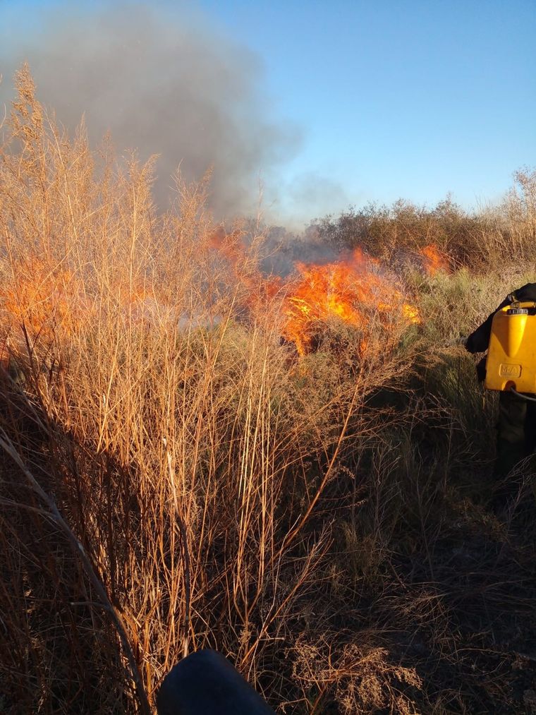 Los Bomberos Voluntarios de Las Heras tuvieron una tarde llena de incidentes