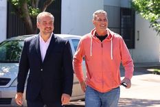 El intendente de Maipú Matías Stevanato junto al senador Alejandro Bermejo. Foto: Twitter Matías Stevanato