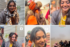 Monalisa vendía flores en una peregrinación religiosa a orillas del Ganges cuando fue captada por la cámara de un influencer y ahora es famosa por su belleza en toda la India. Foto: X. @Periodistán
