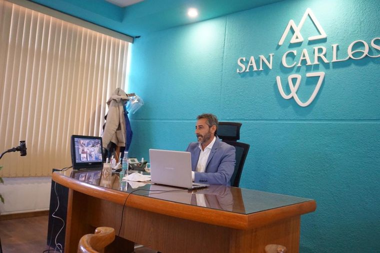 El intendente de San Carlos, Rolando Scanio. Foto: Twitter Rolando Scanio