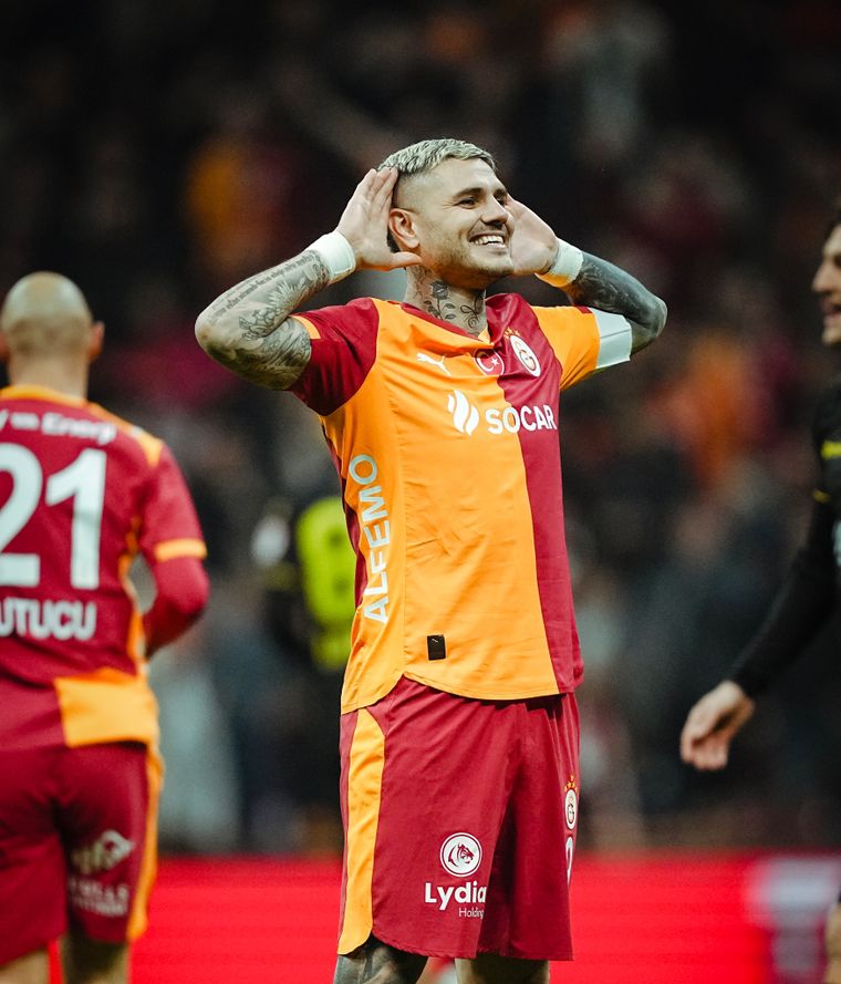 Mauro Icardi, figura y referente del Galatasaray. Mauro Icardi, figura y referente del Galatasaray.