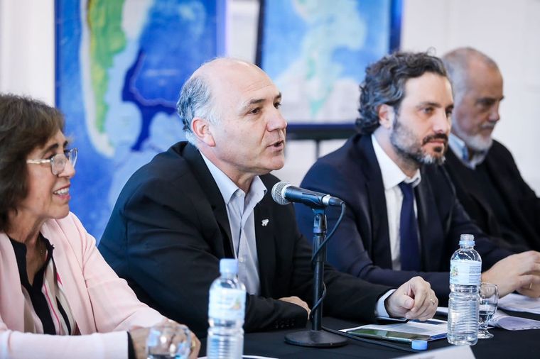 Guillermo Carmona junto al canciller Santiago Cafiero Foto: Twitter @grcarmonac