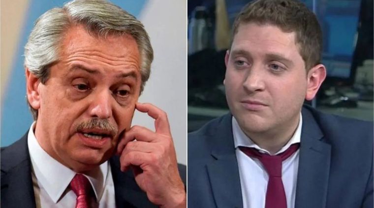 Alberto Fernández y Jonatan Viale