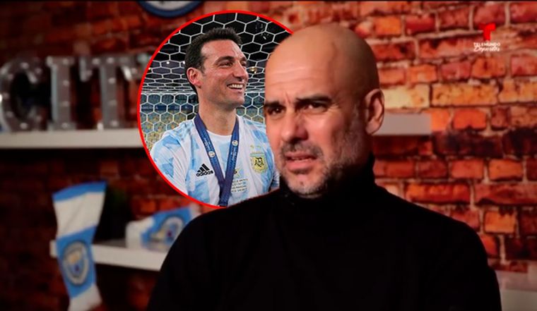 Guardiola se refirió a la importancia de la experiencia y al trabajo de Scaloni en la Selección argentina.