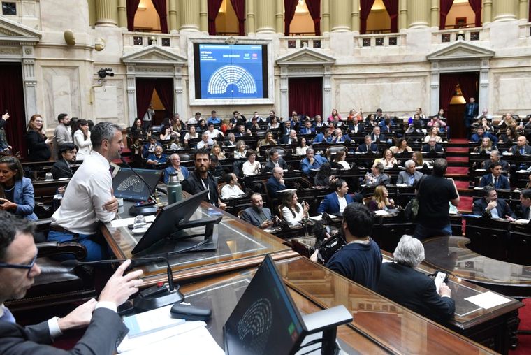 Martín Menem en la presidencia de la sesión de Diputados. Foto: Prensa Diputados
