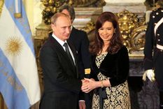 Vladimir Putin junto a Cristina Fernández de Kirchner Foto: Télam