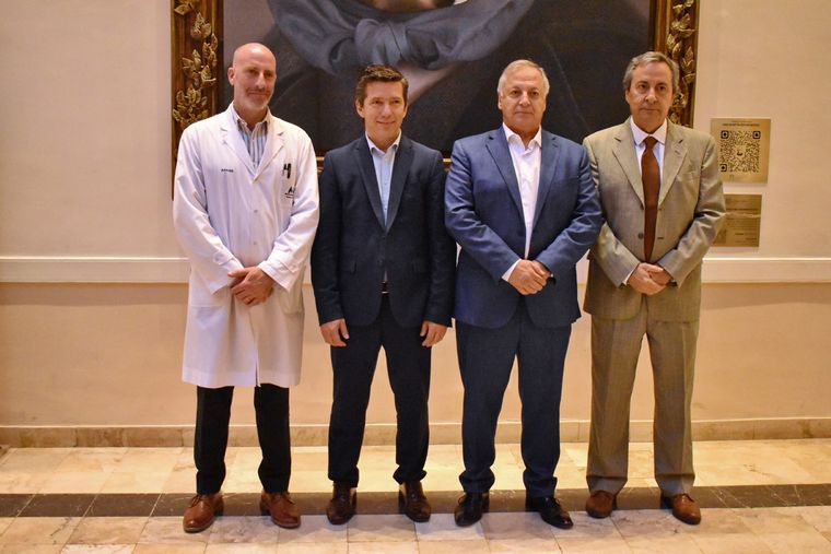 Miguel Marino, Andrés Lombardi, Alejandro Gullé y Enrique Thomas. Foto: Prensa Legislatura de Mendoza