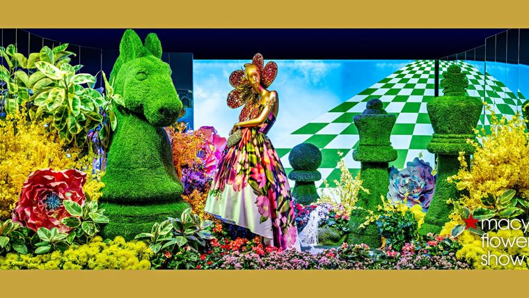 Flower Show: vidriera para la famosa tienda Macy's. New York (2025). Flower Show: vidriera para la famosa tienda Macy's. New York (2025).