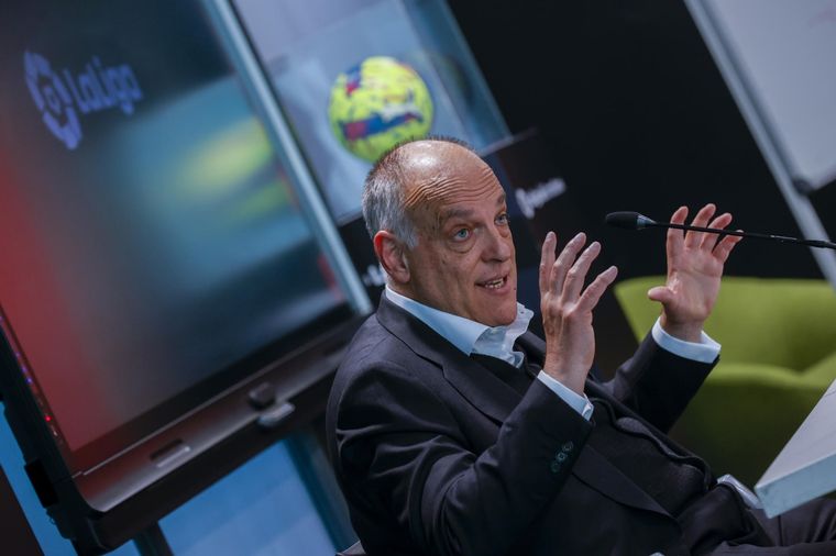 El presidente de La Liga apuntó contra Rubiales. Foto: EFE