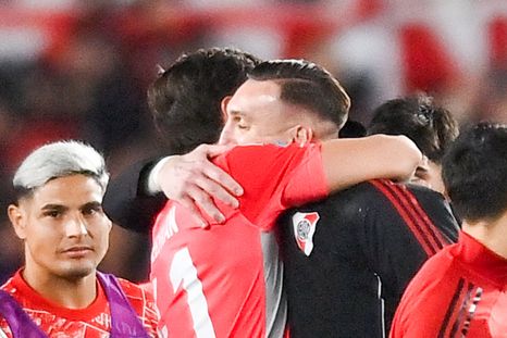 Franco Armani destacó el gran momento de Santiago Beltrán. Franco Armani destacó el gran momento de Santiago Beltrán.