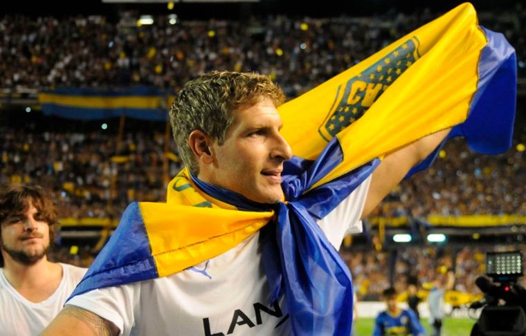 Martín Palermo Las pintadas en las inmediaciones de La Bombonera para Martín Palermo.