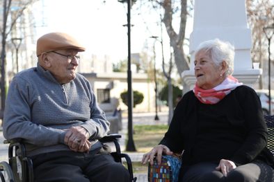 MDZol | Carmen Fanin y Orlando Lombardi se casaron hace 70 años Foto: Maximiliano Ríos/MDZ