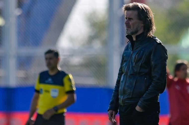 El DT habló tras la igualdad en condición de local. Foto: san lorenzo