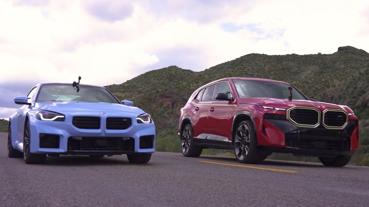BMW XM v BMW M2 (CarWow)