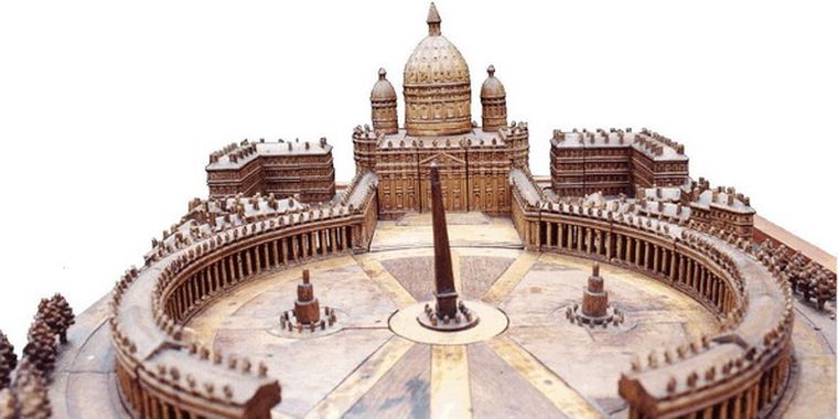 El producto se vende, entre otros lugares, cerca del Vaticano