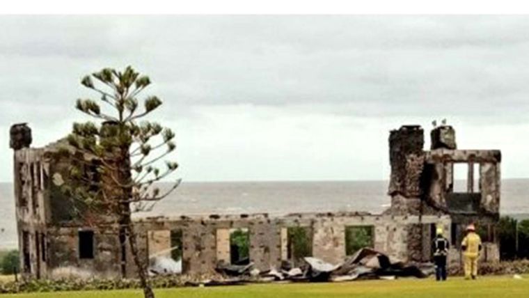 Así quedó la casa del hotelero.