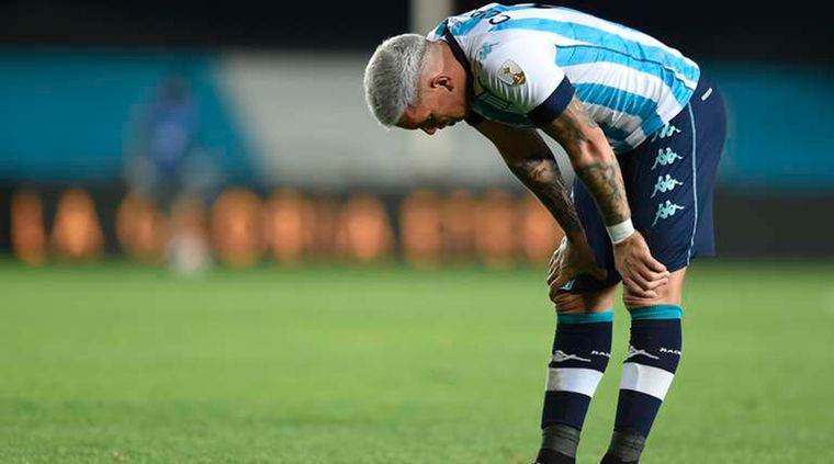 Copetti reapareció públicamente después del golpazo del domingo.