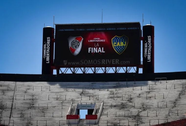 El Estadio Monumental se preparó para una final de Libertadores que insólitamente nunca se jugó allí. El Estadio Monumental se preparó para una final de Libertadores que insólitamente nunca se jugó allí.