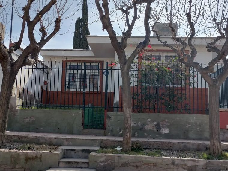 La casa donde ocurrieron los hechos en Las Heras. La casa donde ocurrieron los hechos en Las Heras.