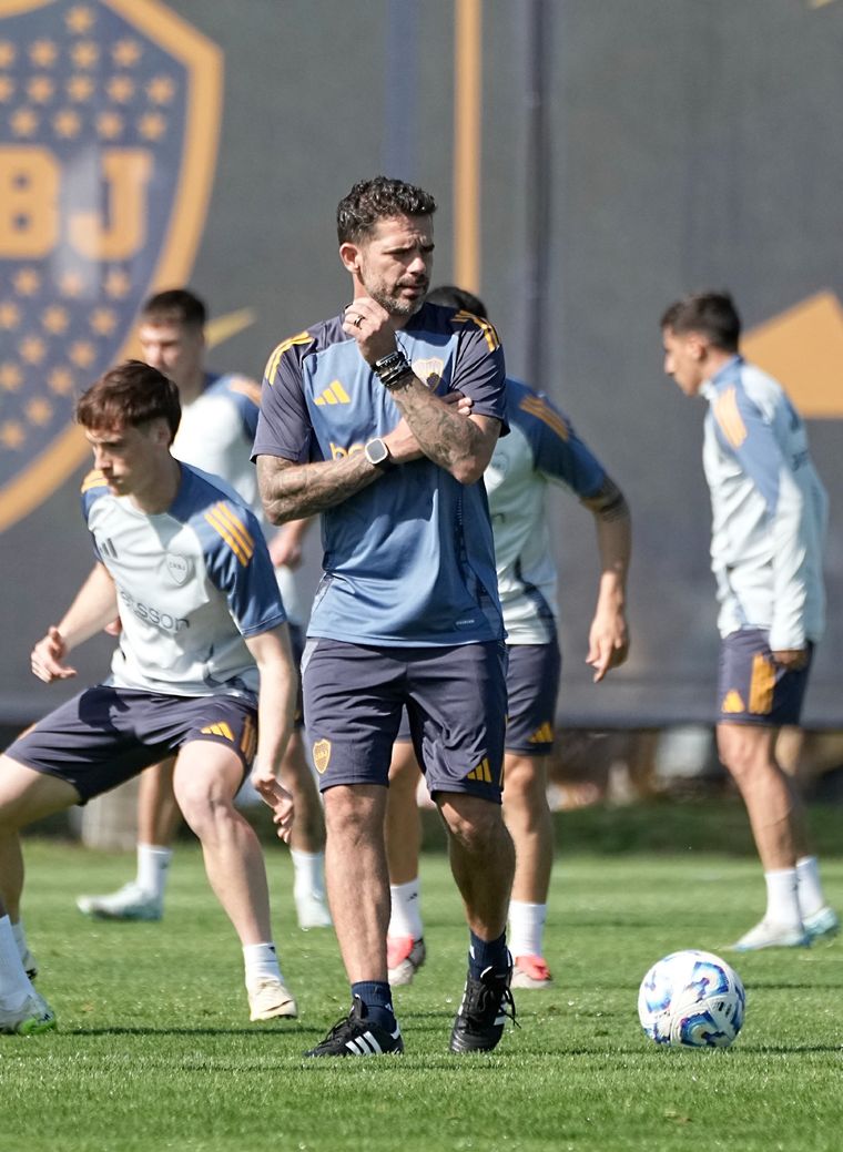 Gago no pierde el tiempo desde su llegada a Boca. Foto: Boca Juniors