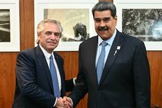 Alberto Fernández se reunió con Nicolás Maduro Foto: Twitter.