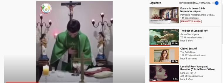 El cura se hizo viral.
