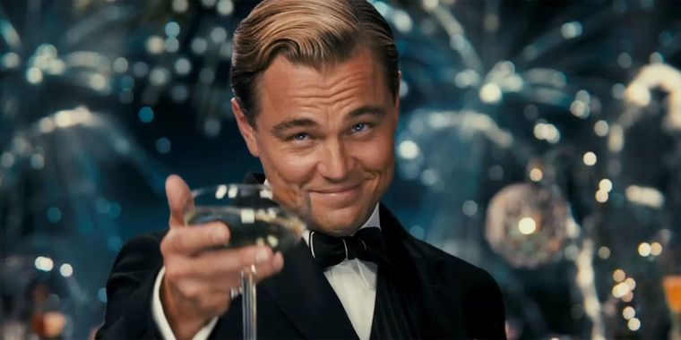 Leonardo DiCaprio cautivó a todo el público con su impecable interpretación en El gran Gatsby.
