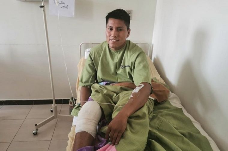 No puedo creerlo, me siento bendecido, dijo Erwin Tumiri desde el hospital. Foto: CORTESÍA DIARIO OPINIÓN