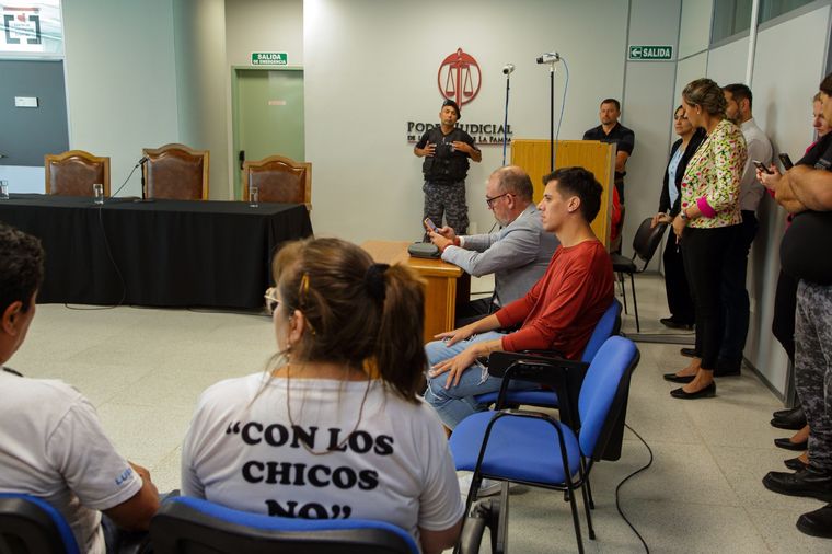 Cristian Dupuy en la Sala de Audiencias, este viernes Foto: Télam