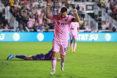 Messi anotó su octavo gol en el Inter Miami, que goleó y es semifinalista