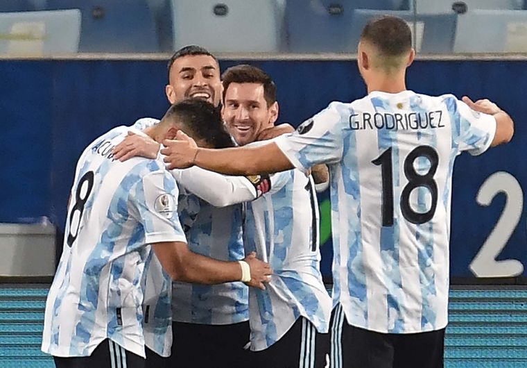 De la mano de Leo Messi, Argentina brilló y ganó el Grupo A Foto: Télam