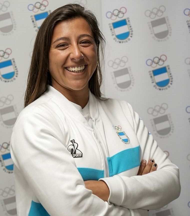 La mujer de 24 años logró el primer oro para Argentina. Foto: Twitter @Agustin_Troyano