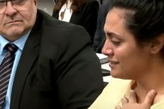 Brenda Agüero en el juicio. Foto: captura de video.