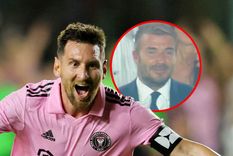 Beckham se emocionó tras el gol de Messi.
