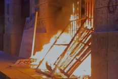 Los incidentes ocurrieron después de la muerte de Facundo Molares Schoenfeld Foto: Captura de video