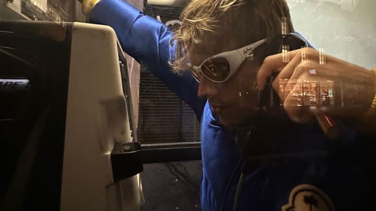 Justin Bieber La desopilante distracción. Foto: @justinbieber