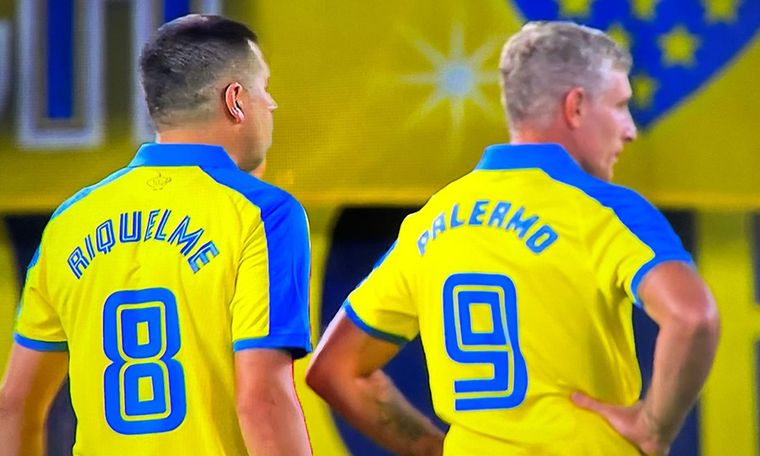 Palermo y Riquelme fueron titulares en el partido homenaje del Villarreal.