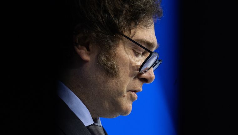 Javier Milei confirmó la designación de Mariano de los Heros al frente de la Anses Foto: Foro Davos