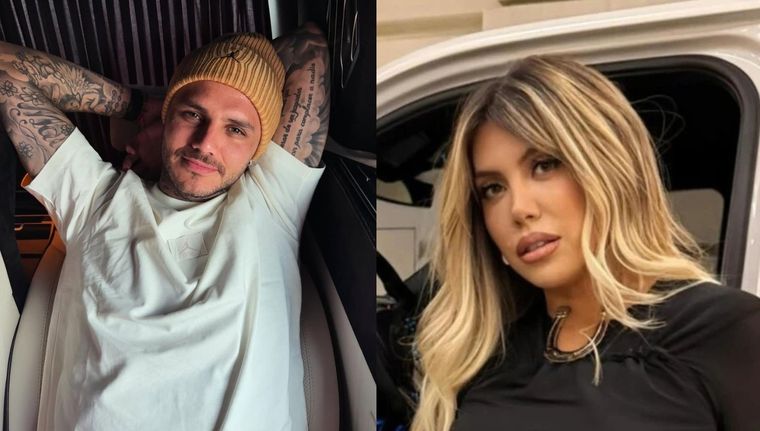 La mediática y su expareja en pie de guerra en medio del divorcio. Foto: Instagram: @wanda_nara/ @mauroicardi.