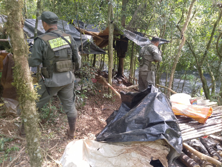 En la selva de Misiones hallaron cartuchos utilizados, secadores de carne, cebaderos y saleros destinados a atraer animales.