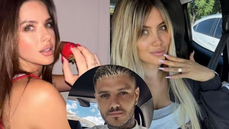 La China Suárez, Wanda Nara y Mauro Icardi, un triángulo que no concluye Foto: Instagram @sangrejaponesa @wanda_nara @mauroicardi