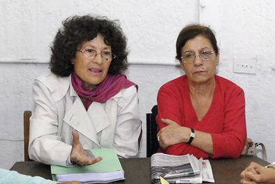 MDZol | Mariú Carrera e Isabel de Pérez, familiares de desaparecidos que participaron de la investigación. Foto: Gonzalo Bravo / MDZ