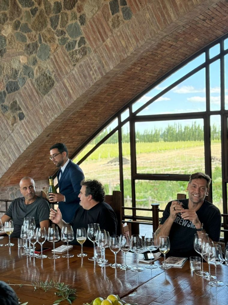 Mirá en la nota los vinos que degustó la Generación Dorada de basquet Foto: Gentileza