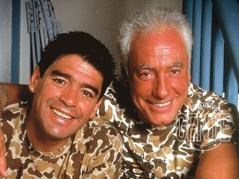 Guillermo Coppola y Diego Maradona tuvieron algunos desencuentros. Foto: Archivo
